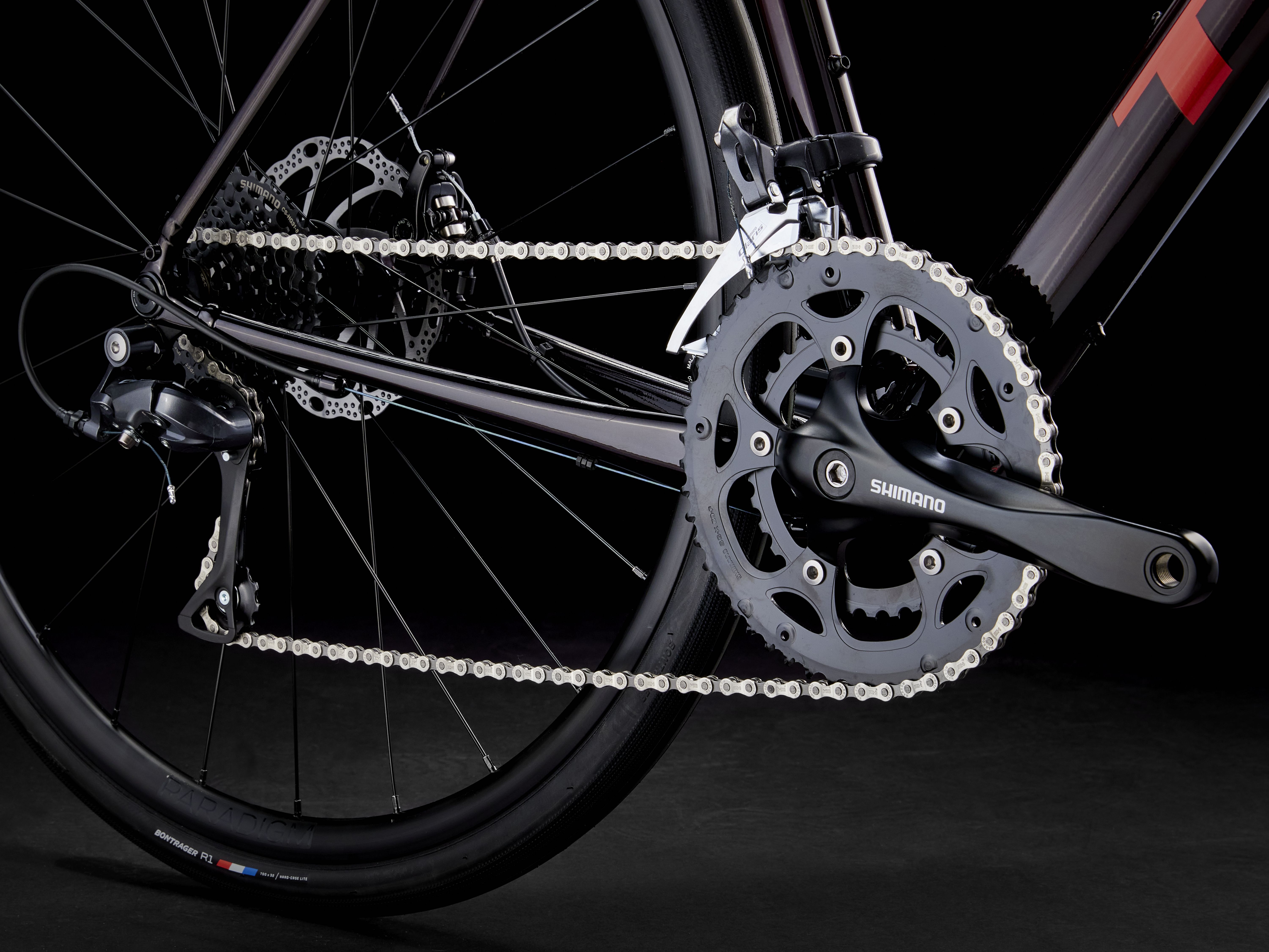 Trek Domane AL 2 58 Crimson to Dark Carmine Fade Produktbild 9